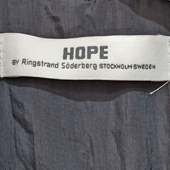 Hope Ringstrand Soderberg Stockholm Bomber Jacket Size 48, US 38 Black - Picture 5 of 9